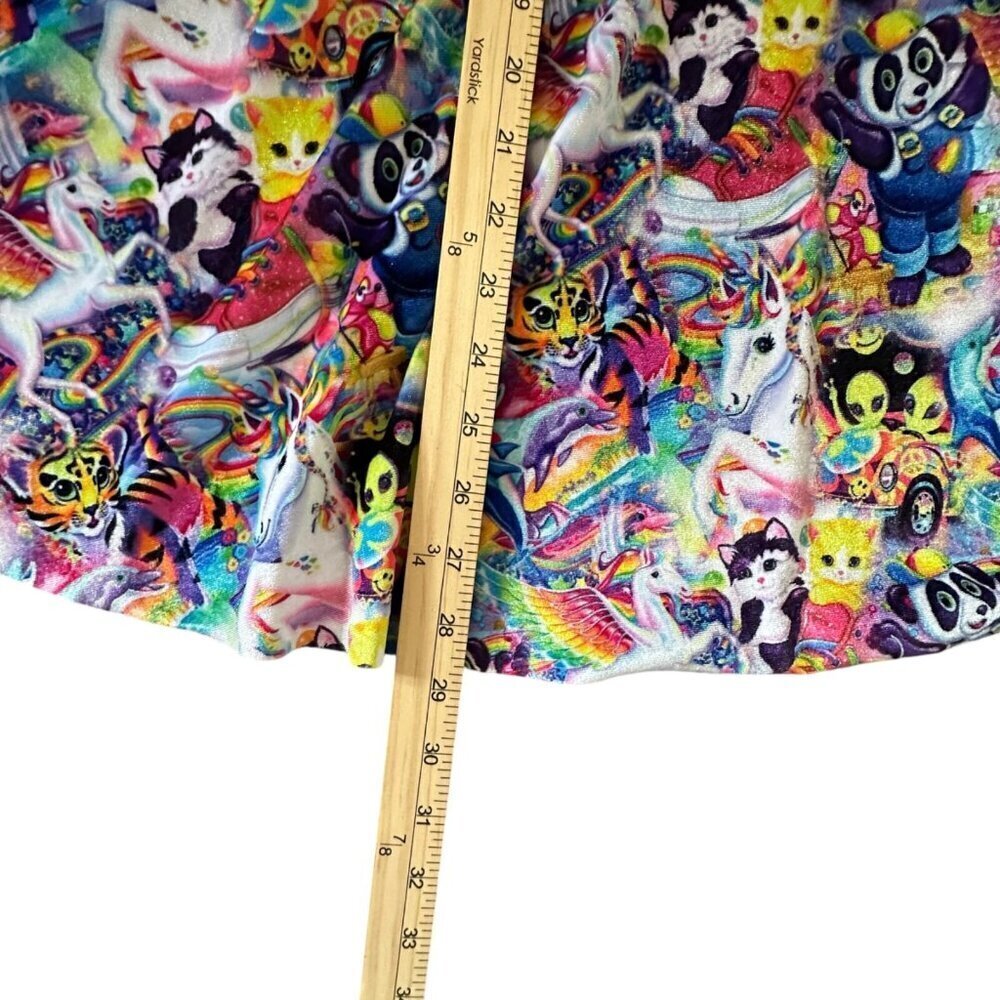 Wild Rich Kids twirl Dress youth size 9/10 Lisa Frank velvet unicorn cat pegasus - Picture 6 of 9